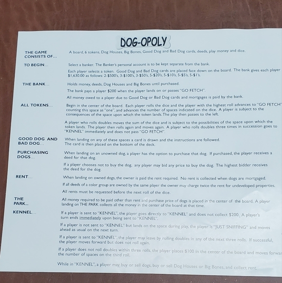Dog-opoly Board Game EUC - Picture 5 of 7